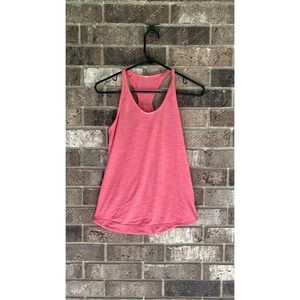 Lululemon Heather Pink Racerback Round Hem Tank Top Medium